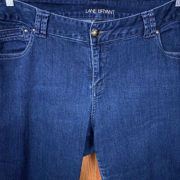 Lane Bryant Slim High Rise Straight Leg Jeans Women's Plus Size 20 - Picture 4 of 14